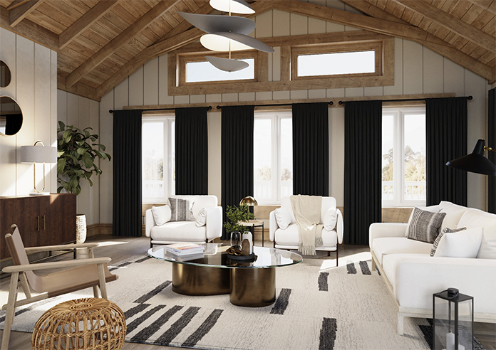 Chenille (Blackout) Pencil Pleat, Nightfall - Ready Made Curtains - Image 8